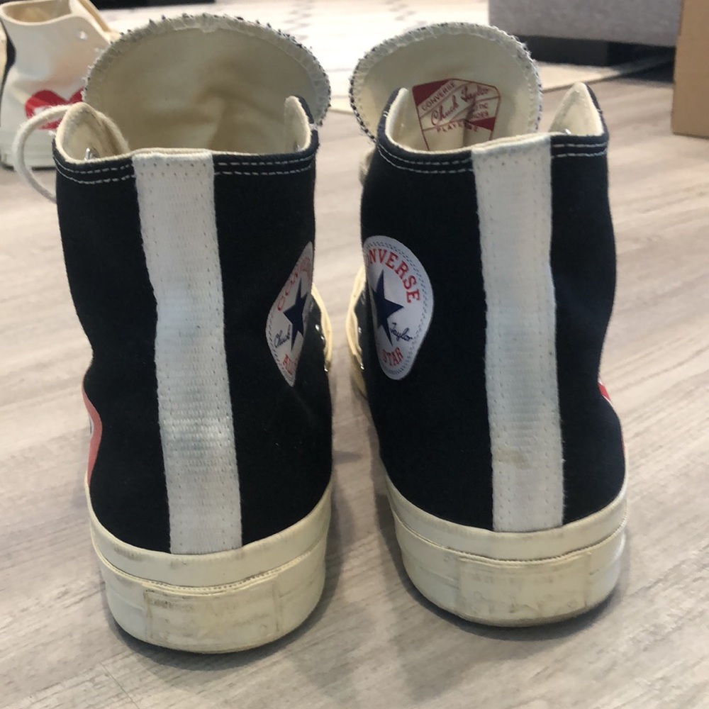 Comme des Garcons PLAY Converse Hi Size 9 used - Picture 3 of 7